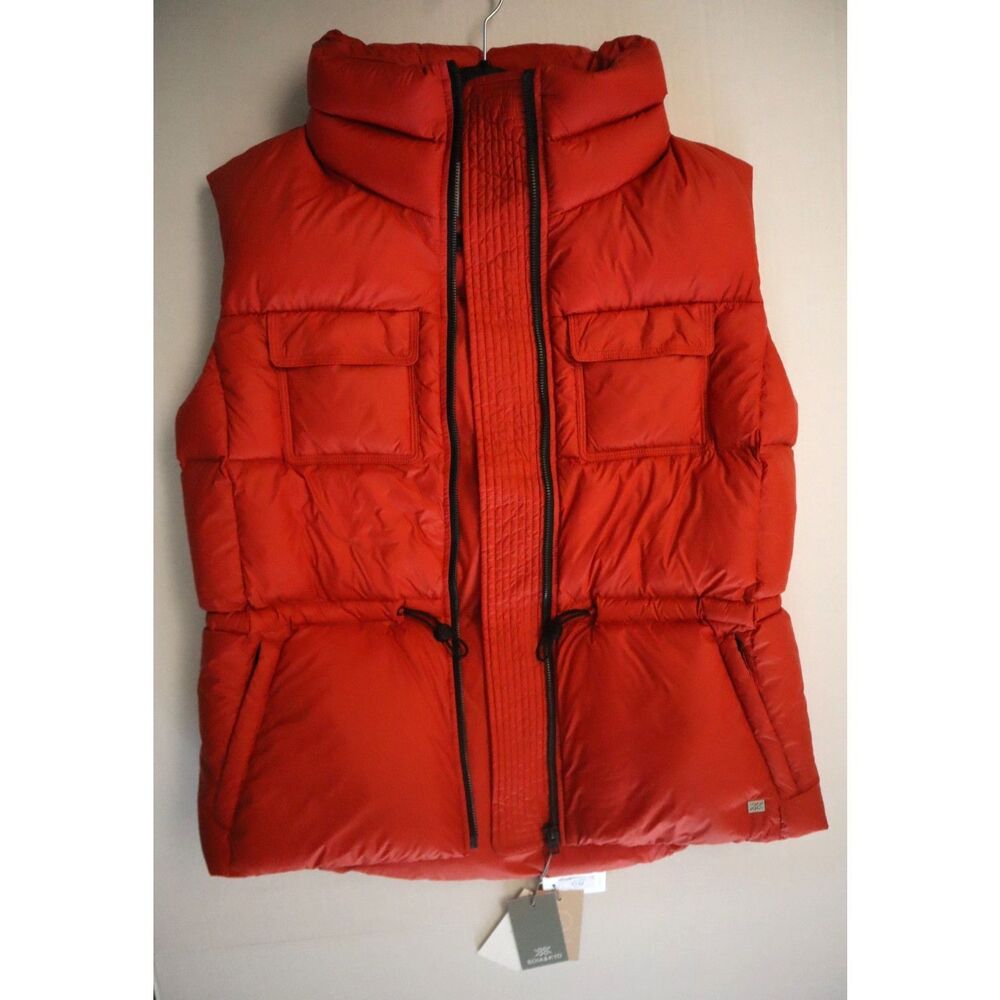 Soia & Kyo Women's Sz M Spice Orange Deanna Down Relaxed Fit Puffer Vest - Picture 11 of 15